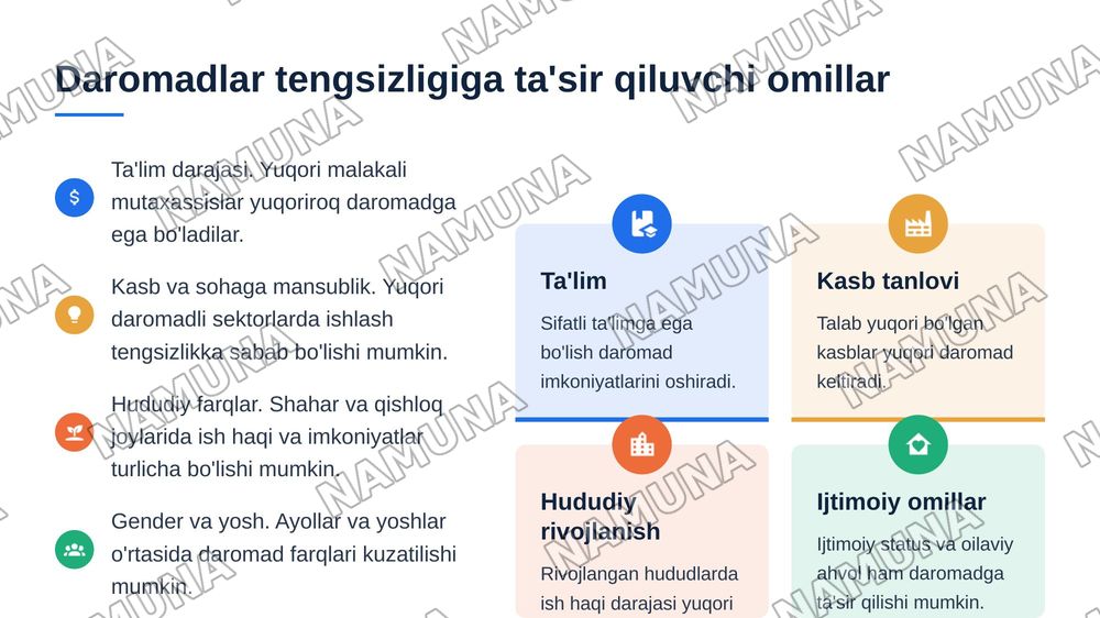 Aholi daromadlar ulishi — 6-slayd