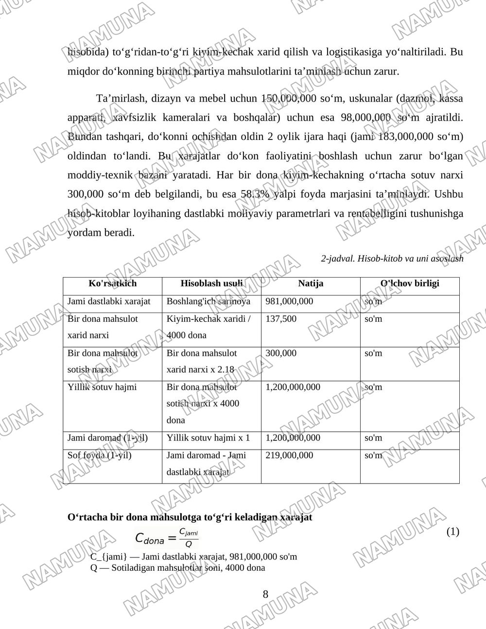 ModaMia —Ayollar uchun Yevropa uslubidagi yoshlar va kundalik zamonaviy kiyimlar doʻkoni — 8-varaq