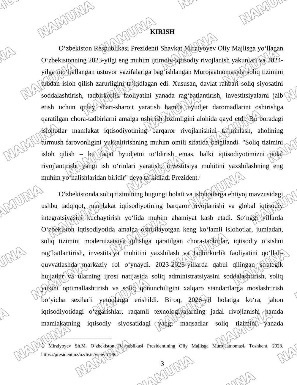 Oʻzbekistonda soliq islohotlarining ustuvor yoʻnalishlari — 3-varaq