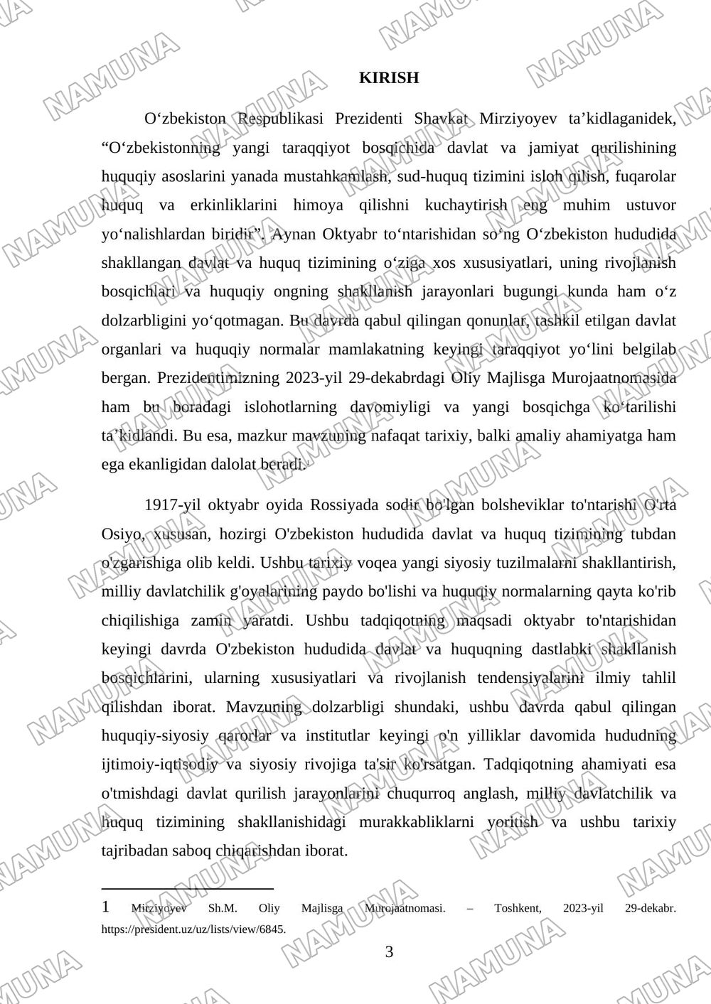 14-mavzu: Oktyabr toʻntarishidan soʻng Oʻzbekiston hududida davlat va huquq. — 3-varaq