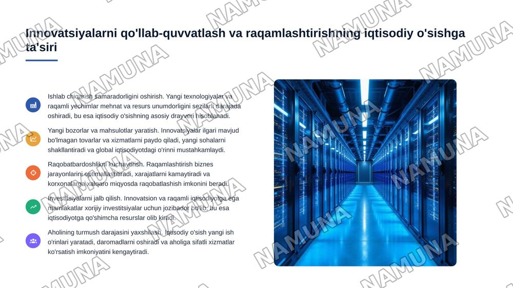 Milliy iqtisodiyotning raqobatbardoshligini oshirishda davlat siyosati — 8-slayd