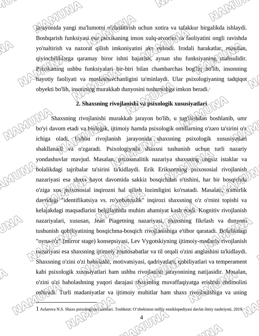 Psihalogi asoslari — 4-varaq