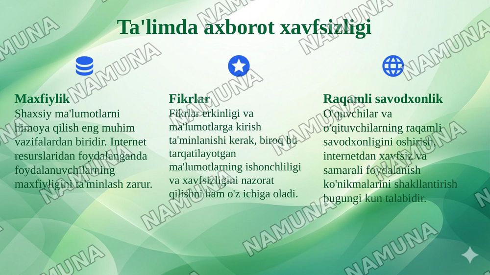 Internet resurslaridan ta'lim jarayonida foydalanish — 8-slayd
