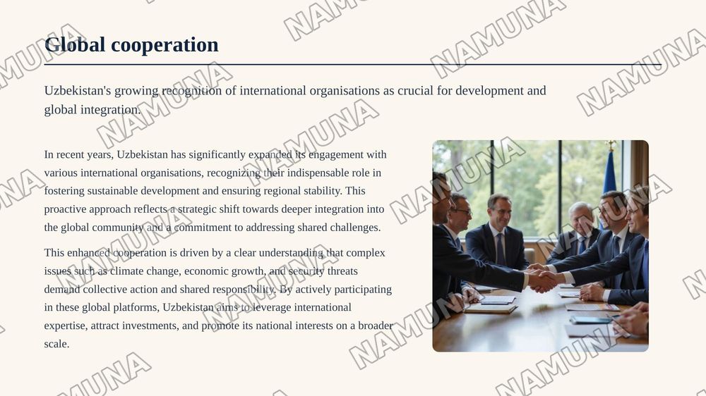 Uzbekistan and the world: International organisations — 3-slayd