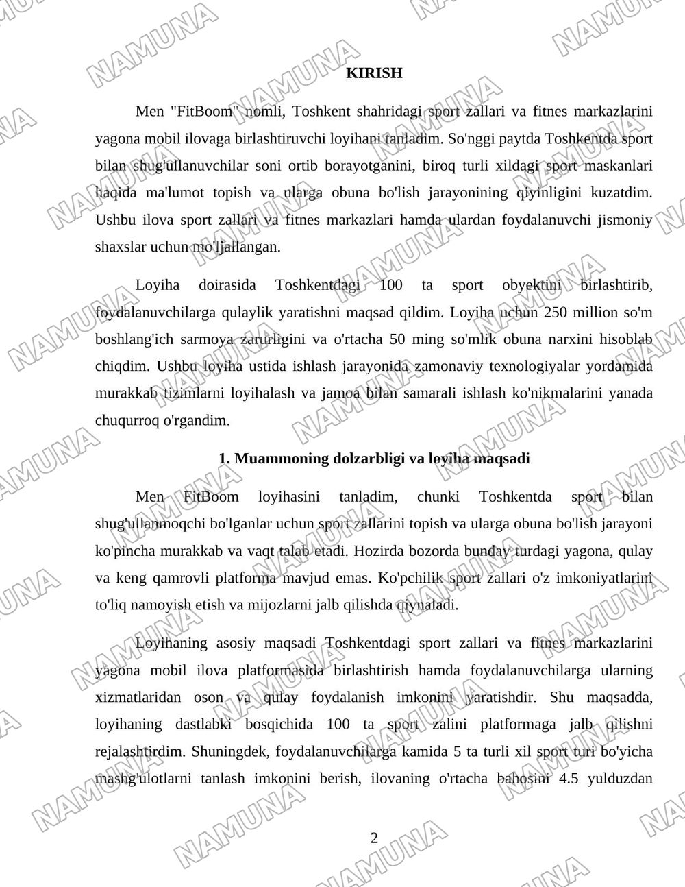 FITBOOM — 2-varaq