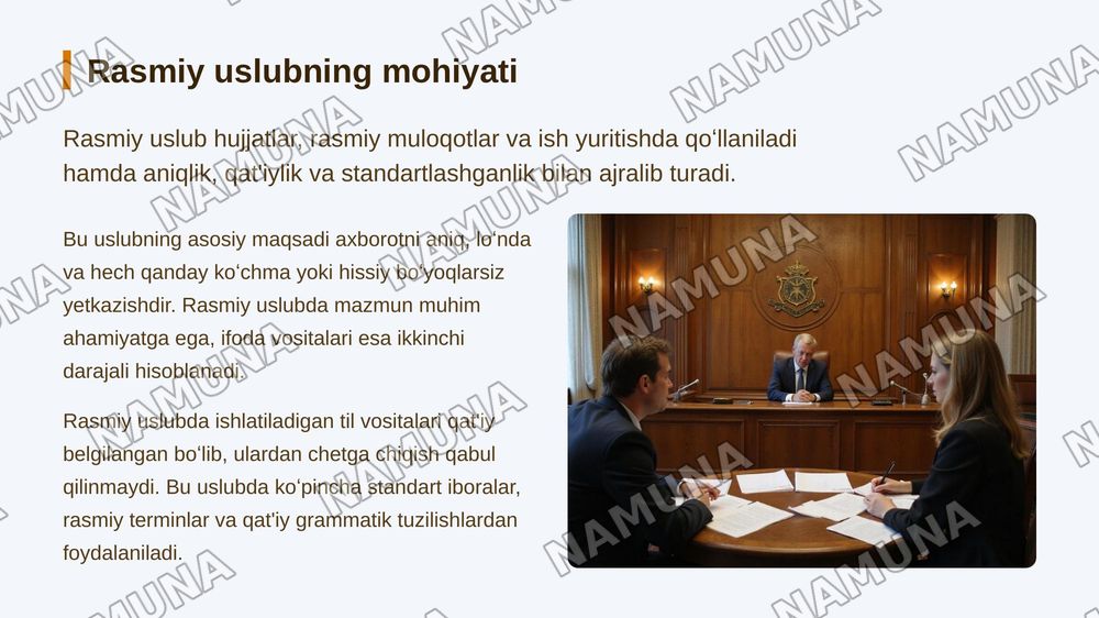 Badiiy soʻzlashuv rasmiy ilmiy ommabop nutq uslublarini tavsiflash — 6-slayd