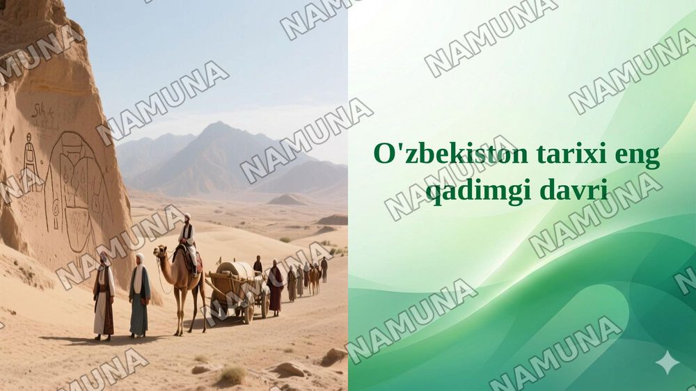 O'zbekiston tarixi eng qadimgi davri — 1-slayd