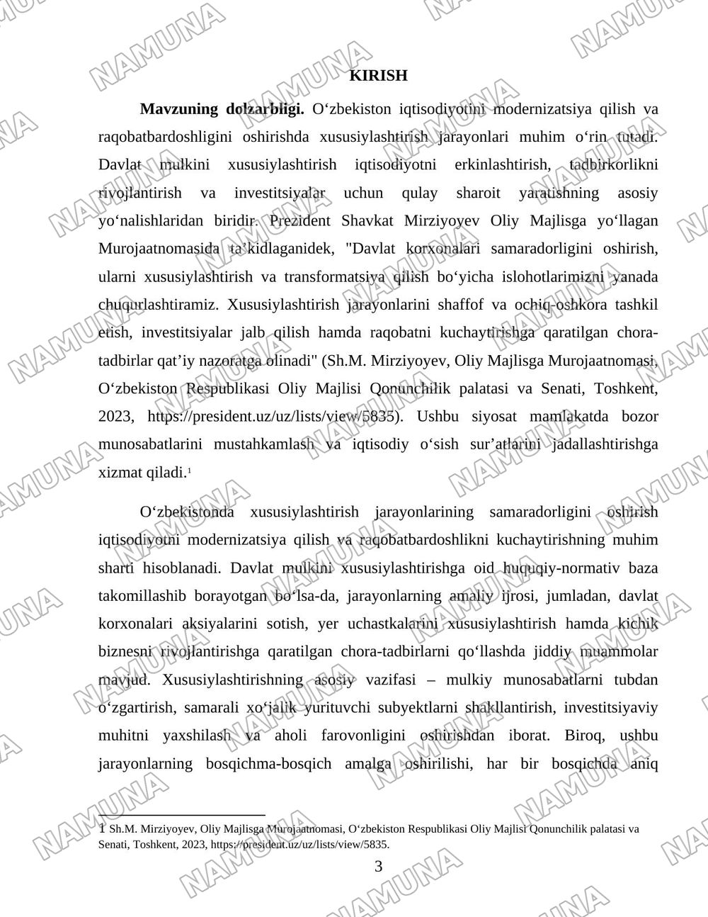Oʻzbekistonda xususiylashtirish jarayonlarning vazifalari va bosqichlari — 3-varaq