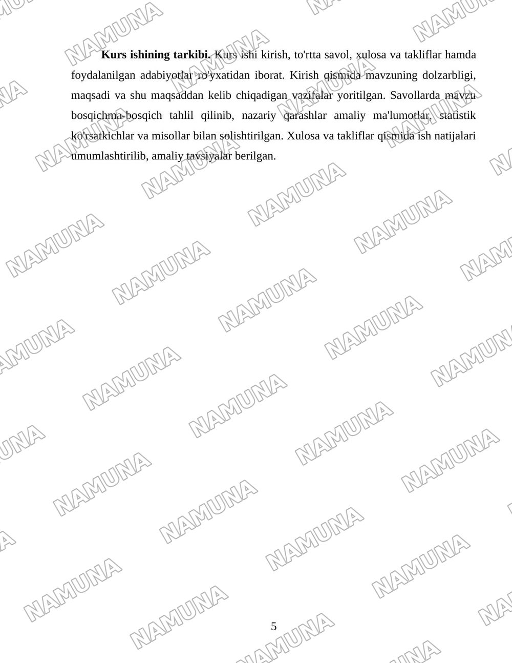 Oʻzbekistonda xususiylashtirish jarayonlarning vazifalari va bosqichlari — 5-varaq