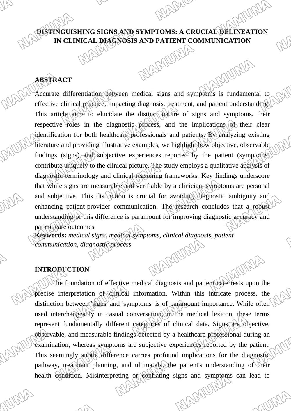 The Difference Between Sign and Symptom — 1-varaq