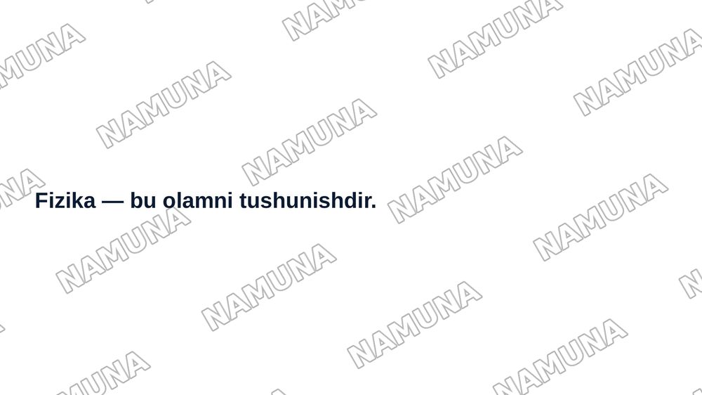 Fizikaning oltin qoidalari — 3-slayd
