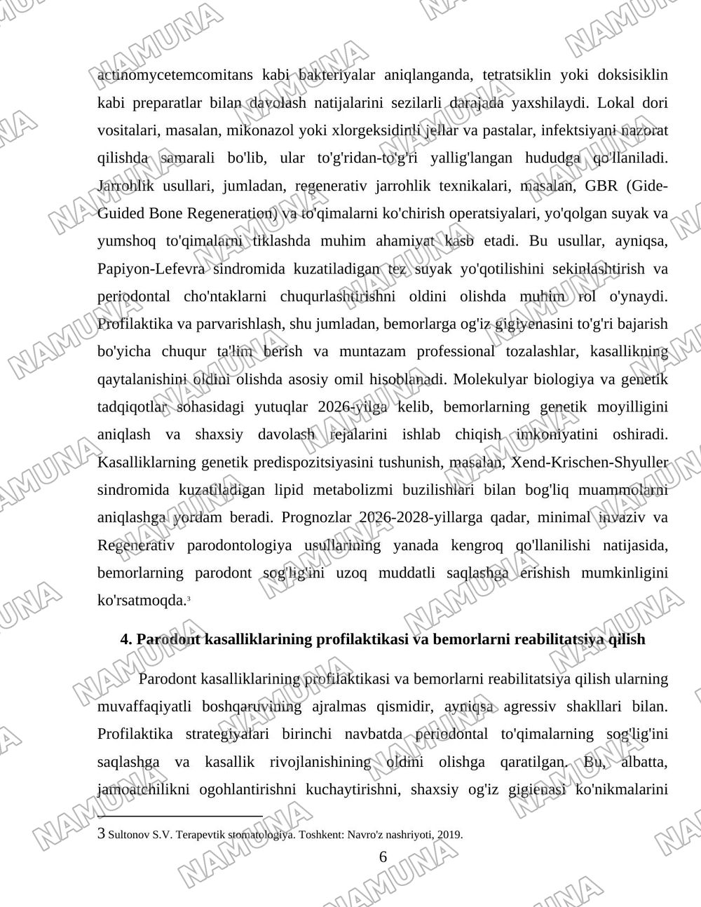 Parodont kasalliklarining agressiv shakllari. Klinikasi, qiyosiy tashxisi, davolash, profilaktika. Idiopatik kasalliklar - Papiyon- Lefevra, Xend-Krischen-Shyuller, Literer-Sive sindromlari. Parodonto — 6-varaq