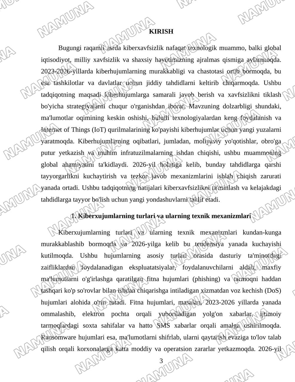 Kiberxujumlarga javob berishi va xavfsizlikni tiklash rejalari — 3-varaq