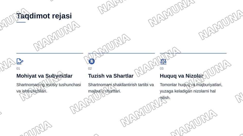 Chakana oldi-sotdi shartnomasi — 2-slayd