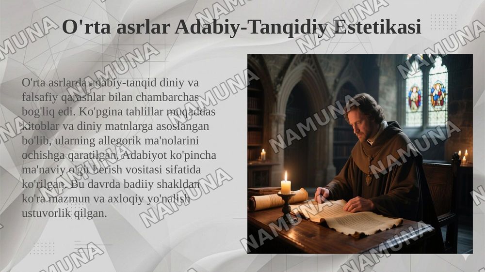 G'arb mumtoz adabiyotida adabiy-tanqidiy qarashlar — 5-slayd
