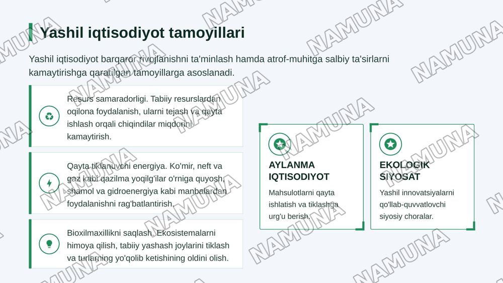 Yashil hudud va ekalogia — 7-slayd
