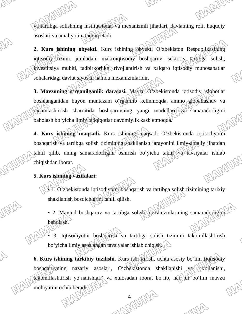 Oʻzbekistonda iqtisodiyotni boshqarish va tartibga solish tizimining shakllanishi — 4-varaq