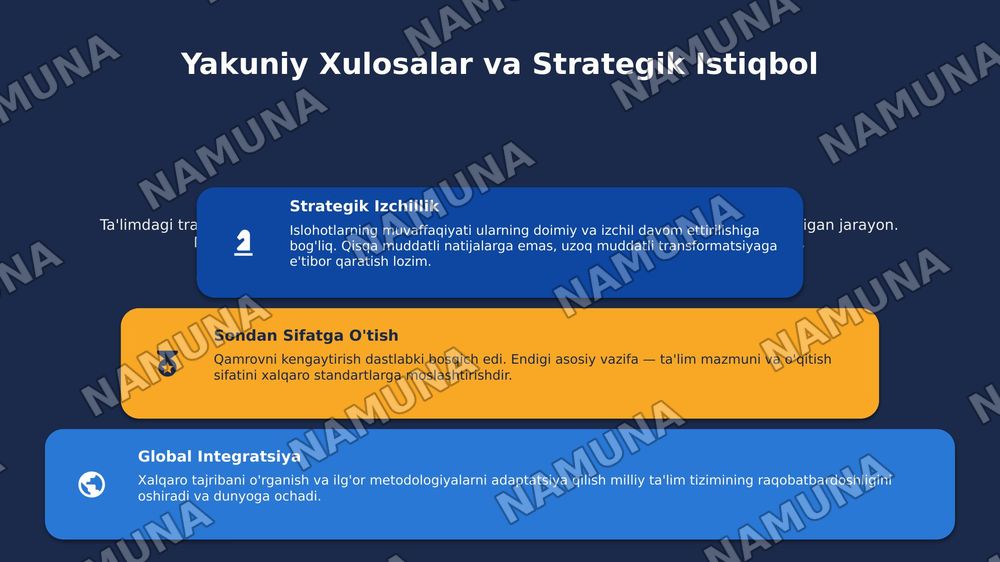 Oʻzbekistonda taʼlim islohotlari va ularning ijtimoiy va madaniy hayotda aks etishi — 10-slayd