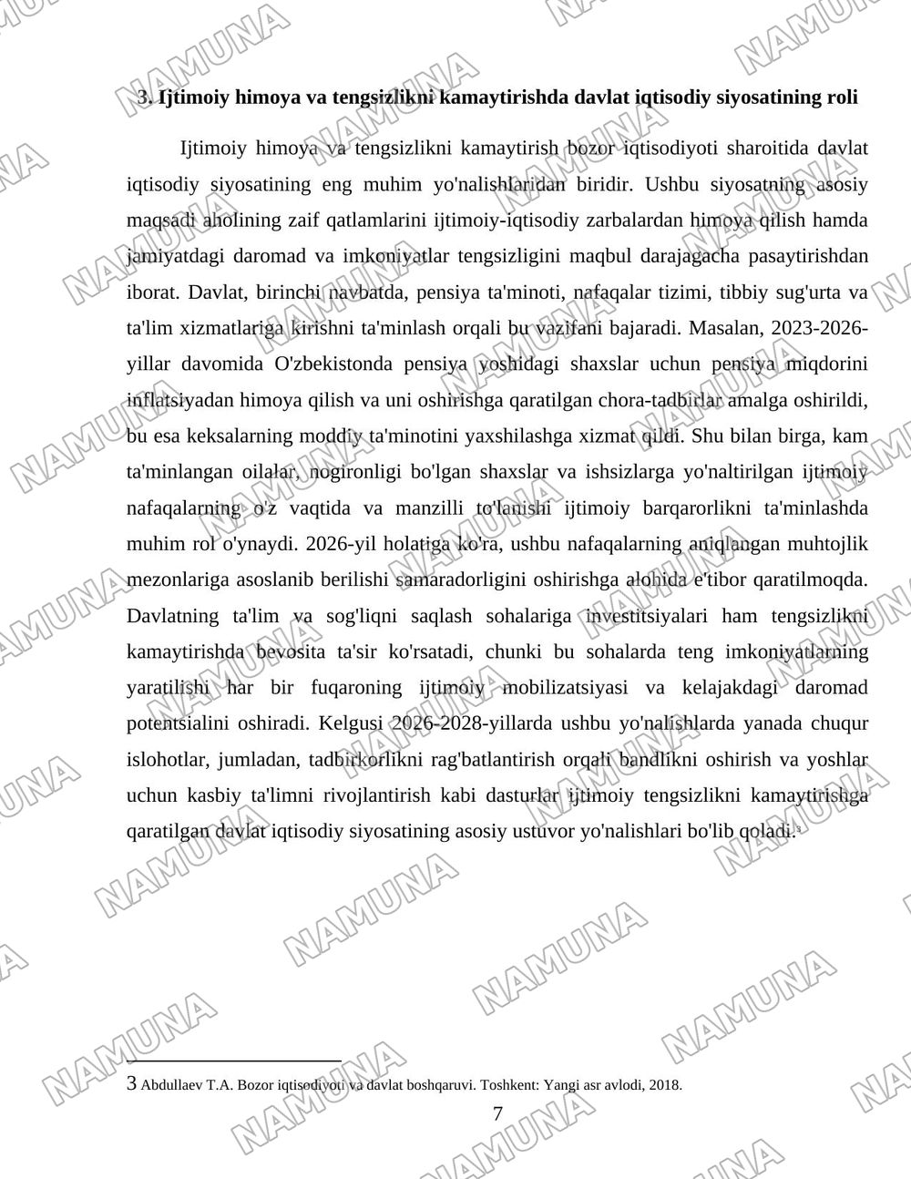 Bozor iqtisodiyoti sharoitida davlat iqtisodiy siyosatining maqsad va vazifalari — 7-varaq