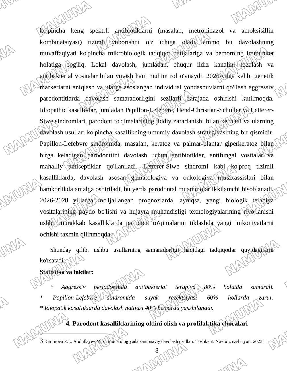 Aggressive fonns of periodontal disease. Clinic, differential diagnosis, 5 treatment, prevention. I diopathic diseases - syndromes: Papillon- Lefebvre, Hend-Christian-Schiiller, Literer-Siwe.Periodont — 8-varaq