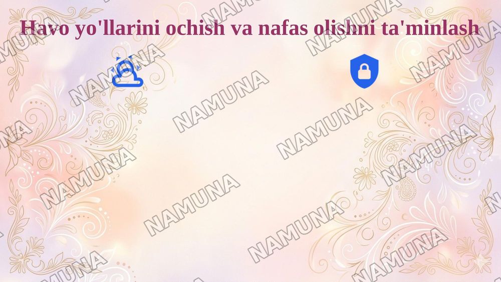 Terminal holatlarda birinchi yordam — 4-slayd