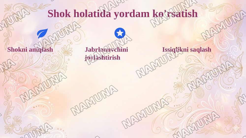 Terminal holatlarda birinchi yordam — 8-slayd