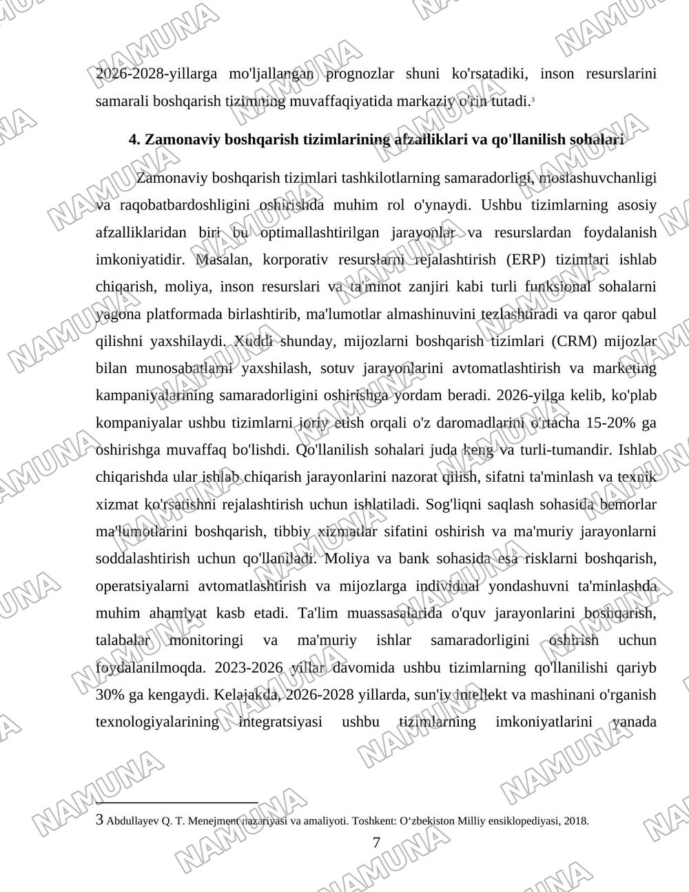 Boshqarish tizimlari hagida umumiy tushuncha va ularning tasnifi — 7-varaq