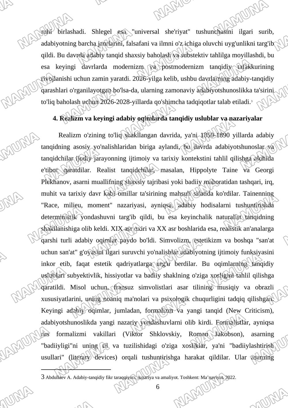 Ğarb klassik adabiyotida adabiy-tanqidiy fikrlar taraqqiyoti — 6-varaq