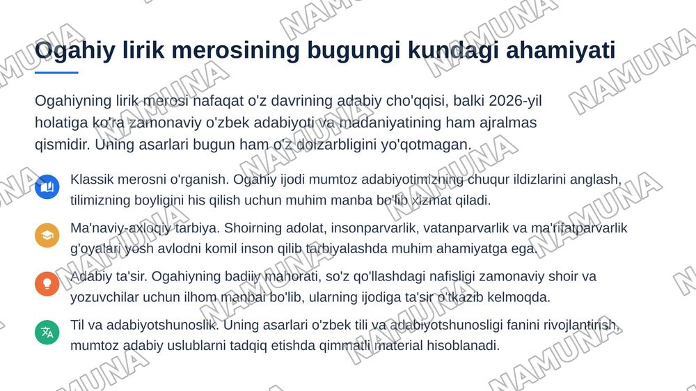 Ogahiy lirikasi — 5-slayd