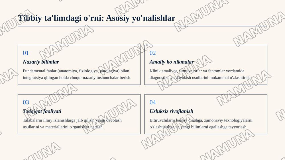 Terapevtik stomatologiyaning vazifalari,uning tibbiy ta’limdagi orni. Terapevtik stomatologiyaning boshqa tibbiyot fanlari bilan aloqasi — 8-slayd