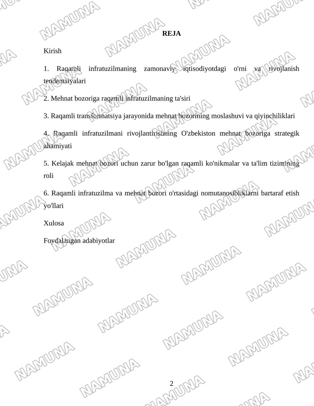 Raqamli infratuzulma va mehnat bozori — 2-varaq