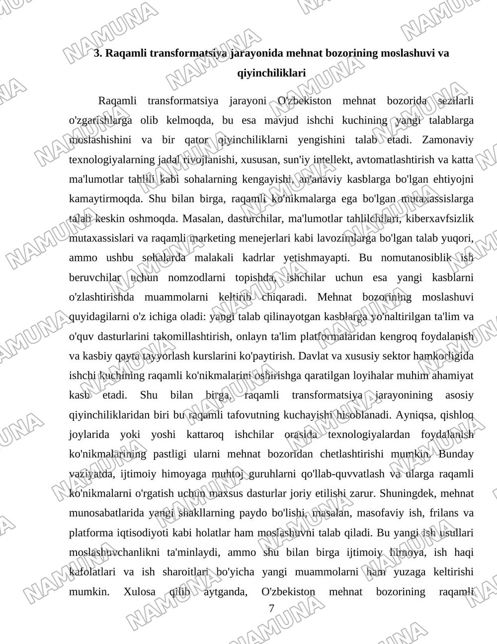 Raqamli infratuzulma va mehnat bozori — 7-varaq