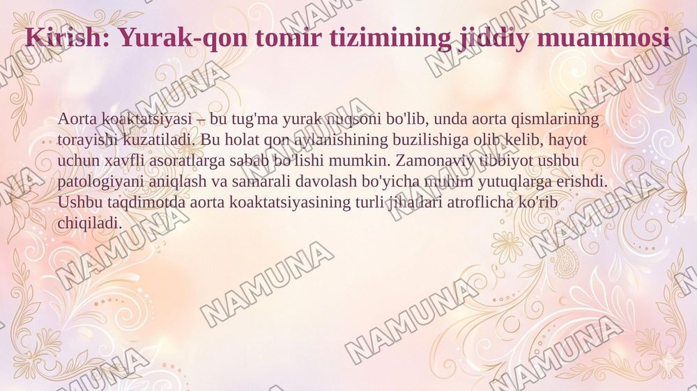 Aorta koaktatsiyasi — 3-slayd