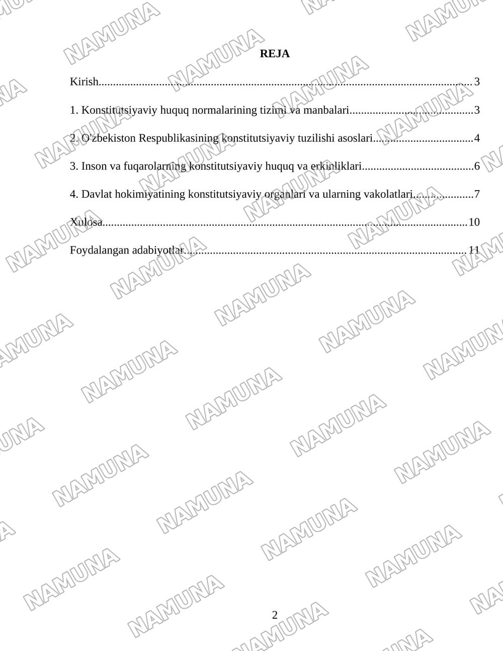Konstitutsiyaviy huquq — 2-varaq