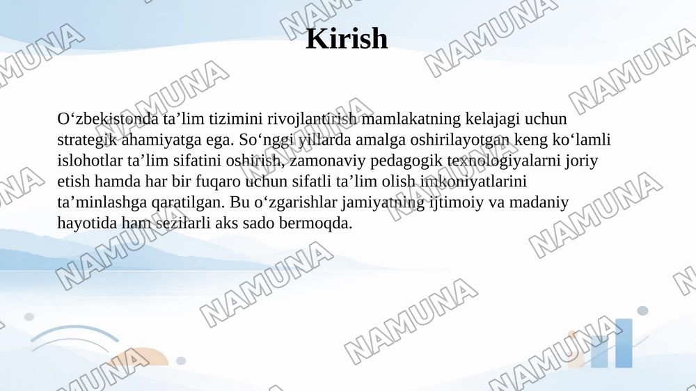 Oʻzbekistonda taʼlim islohotlari va ularning ijtimoiy va madaniy hayotda aks etishi — 3-slayd