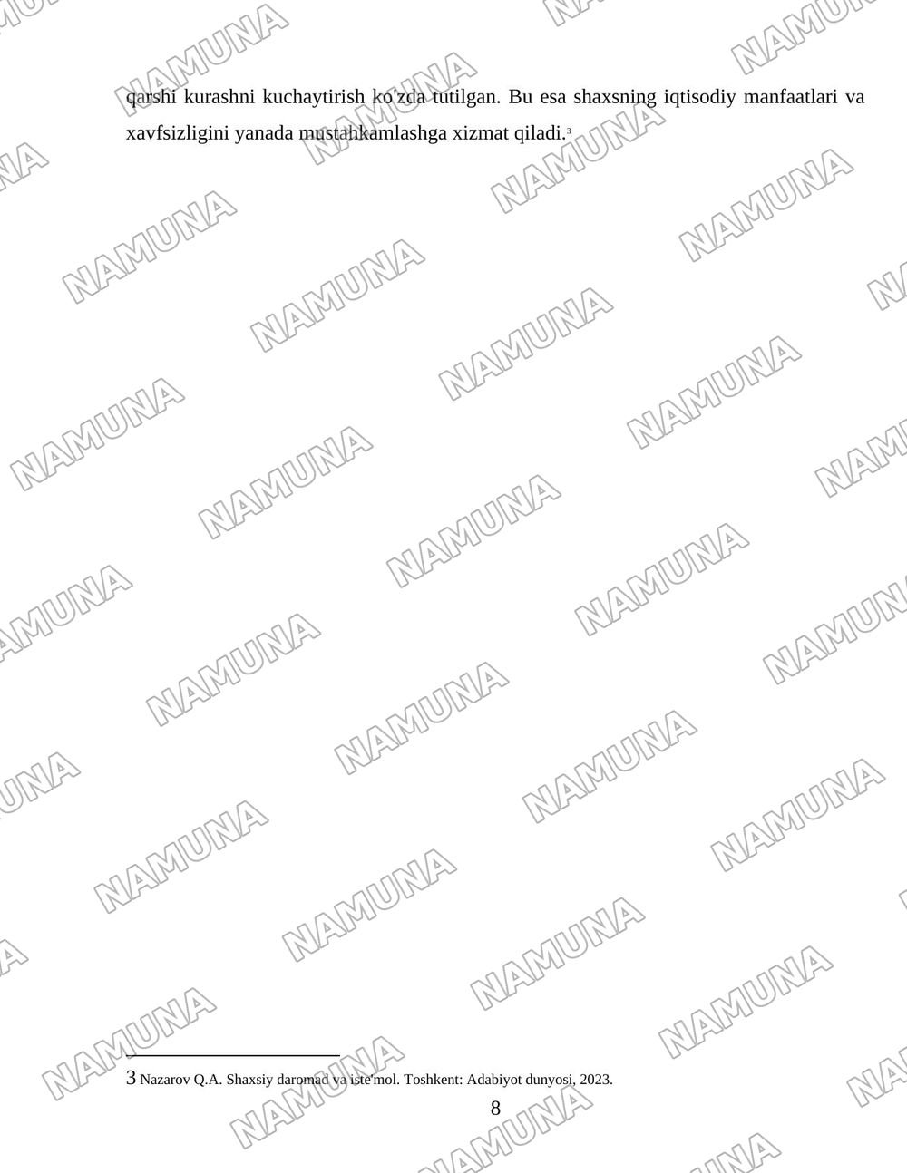 Шахснинг муҳим иқтисодий манфаатлари ва хавфсизлигини таъминлаш — 8-varaq