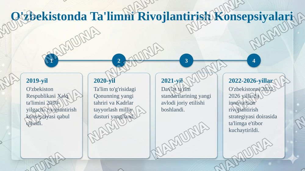 Ta'lim mazmunini belgilovchi me'yoriy hujjatlar — 4-slayd