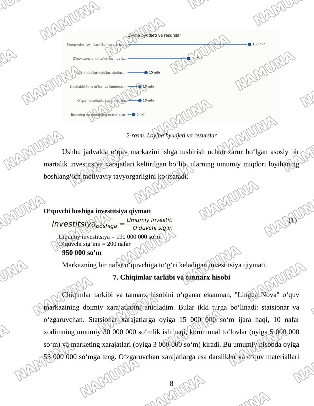 Ingiliz tili metadologiasini yangi uslubda orgatadigan oʻquv markaz — 8-varaq