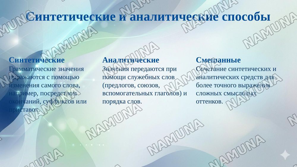 Грамматические значение и способы его выражения — 7-slayd