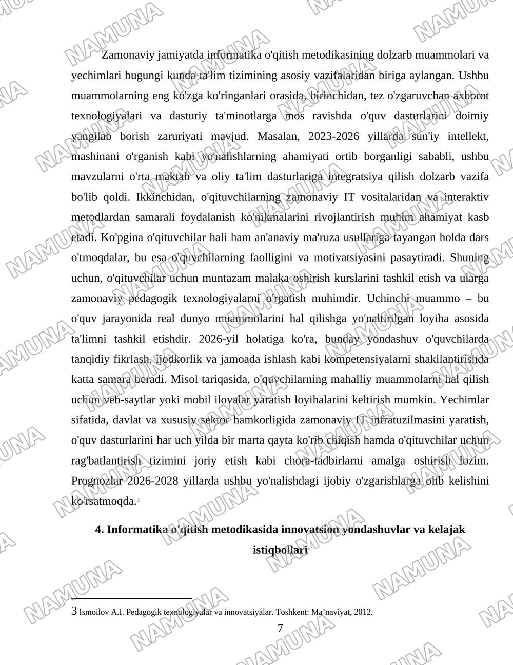 Informatika o'qitish metodikasining rivojlanish bosqichlari va zamonaviy jamiyatdagi o'rni — 7-varaq