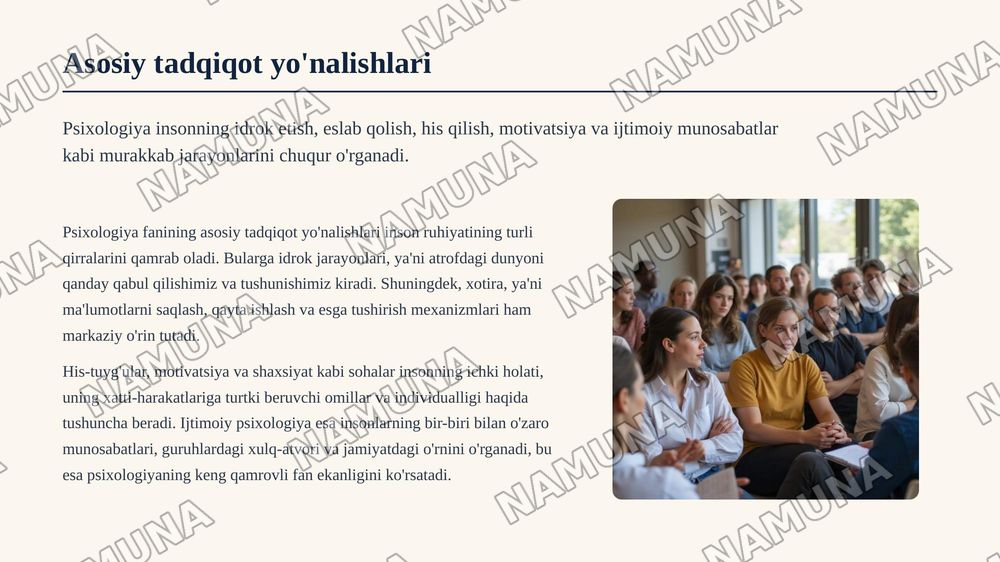 Psixologiya fanining predmeti va rivojlanish tarixi — 4-slayd