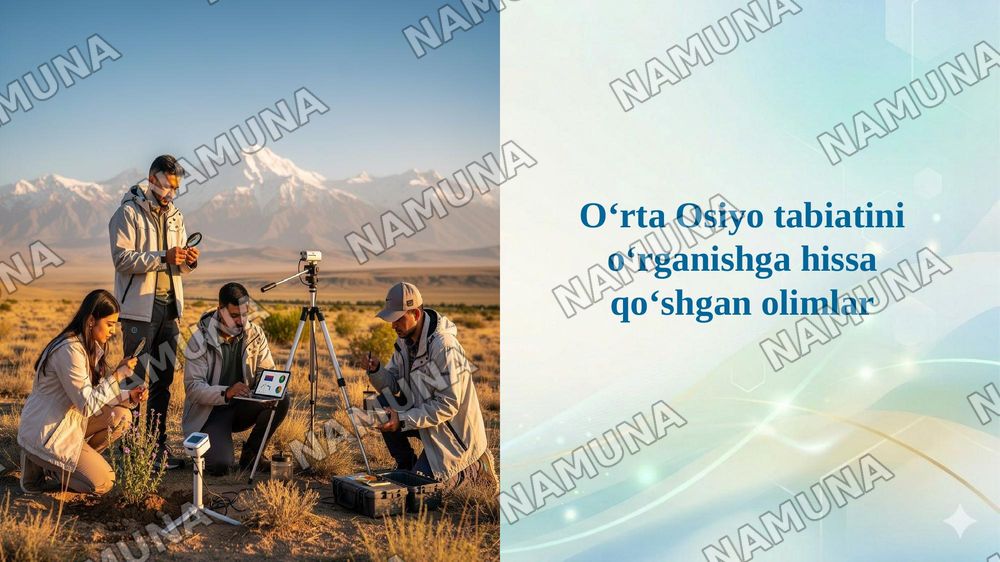Oʻrta Osiyo tabiatini oʻrganishga hissa qoʻshgan olimlar — 1-slayd