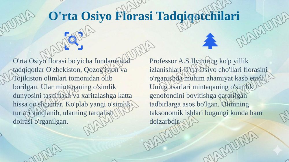 Oʻrta Osiyo tabiatini oʻrganishga hissa qoʻshgan olimlar — 4-slayd
