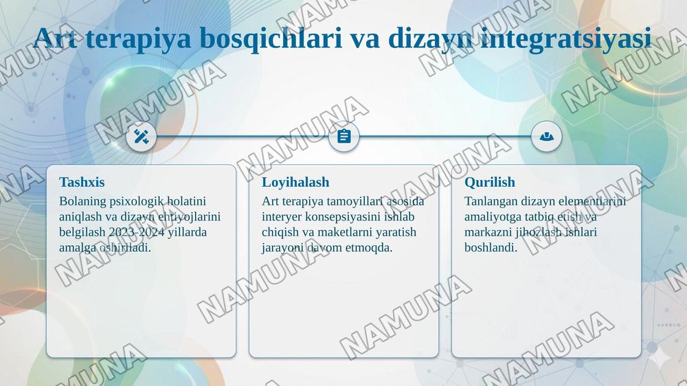 "Bolalar realibitatsiya markazi Interyer dezayni art terapiya asosida shakllantirish" — 5-slayd