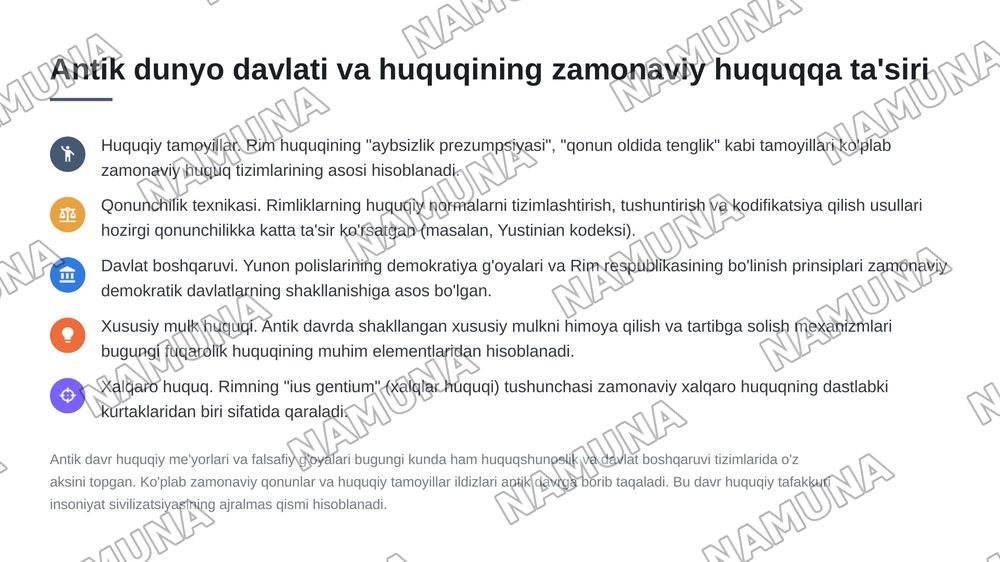Antik dunyo mamlakatlari davlati va huquqi — 8-slayd