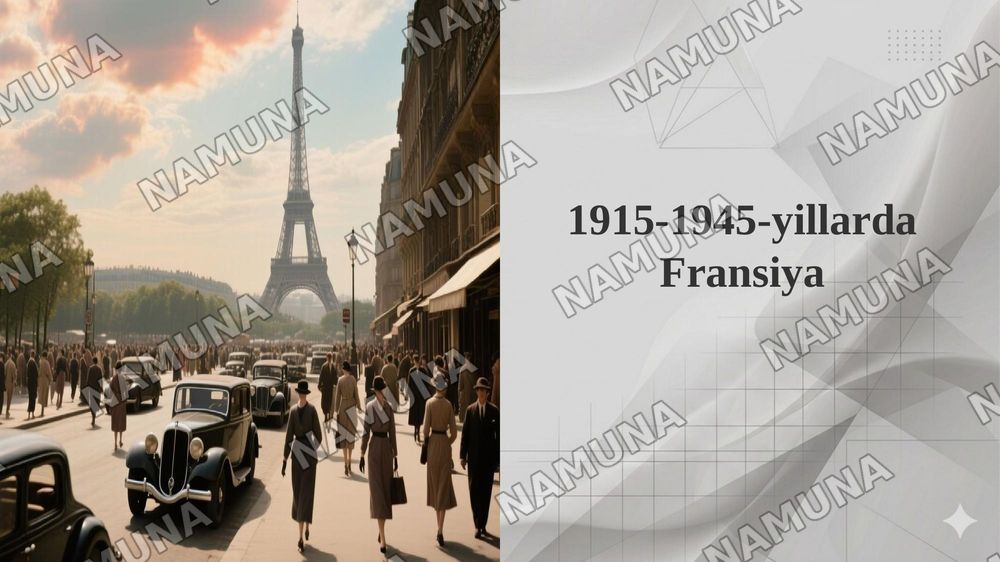 1915-1945-yillarda Fransiya — 1-slayd