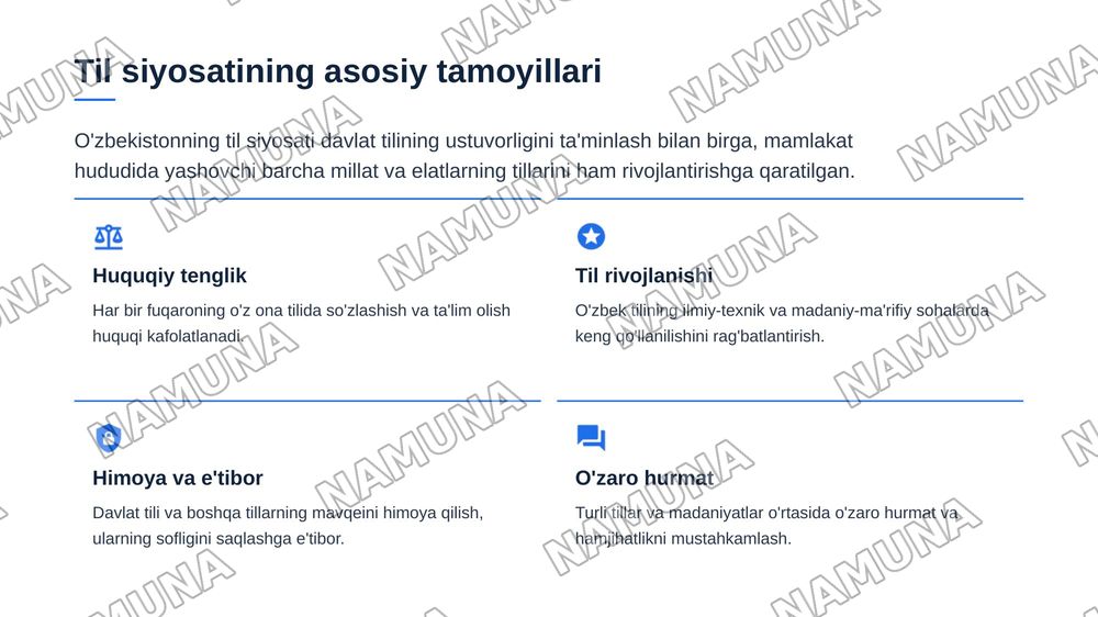 O'zbekistonning til siyosati — 8-slayd
