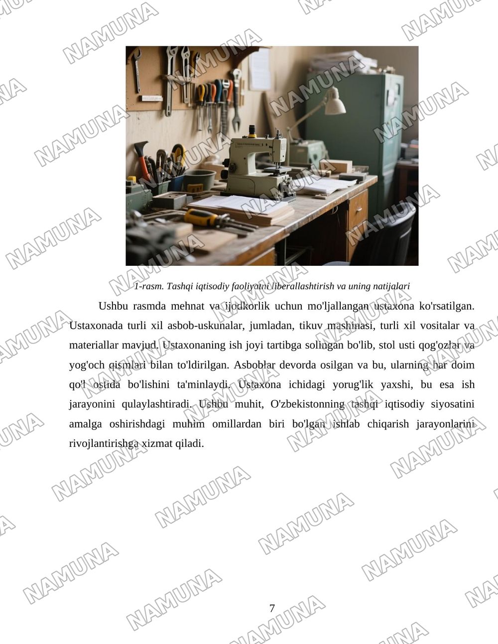 Ozbekistonda tashqi iqtisodiy siyosatning maqsadlari va amalga oshirish vositalari — 7-varaq