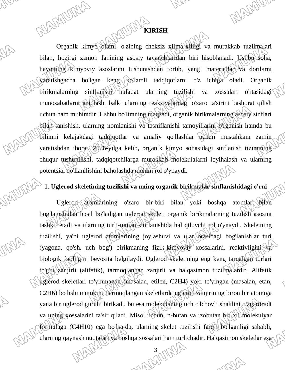 Organik birikmalarning sinflanishi — 3-varaq
