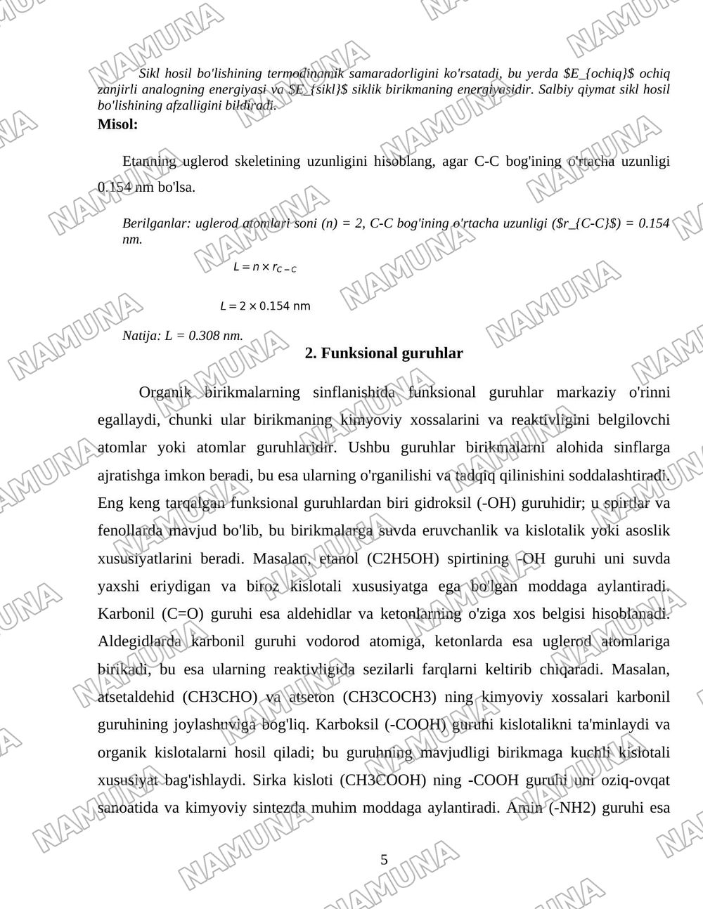 Organik birikmalarning sinflanishi — 5-varaq